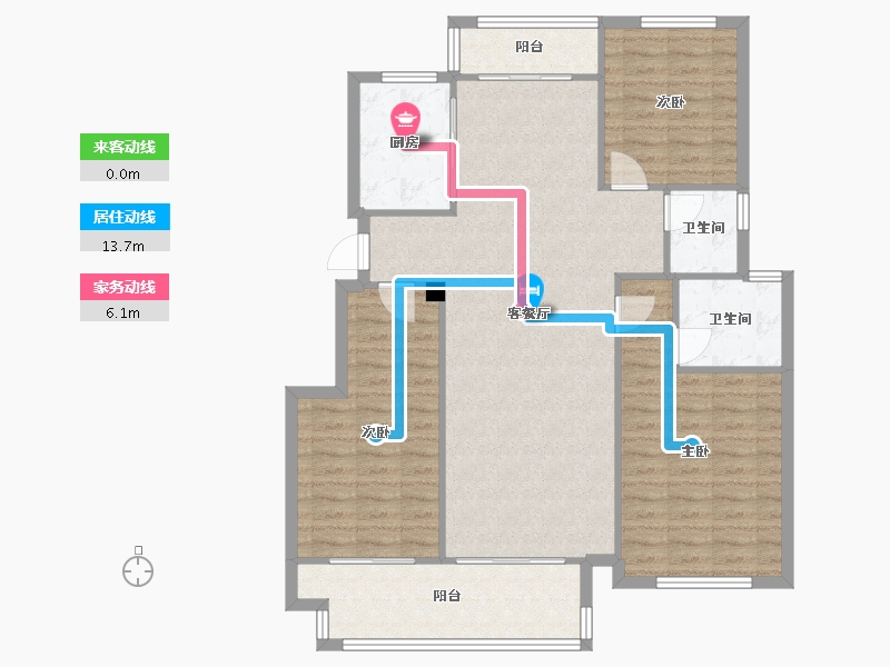 浙江省-嘉兴市-康来登花园-119.30-户型库-动静线