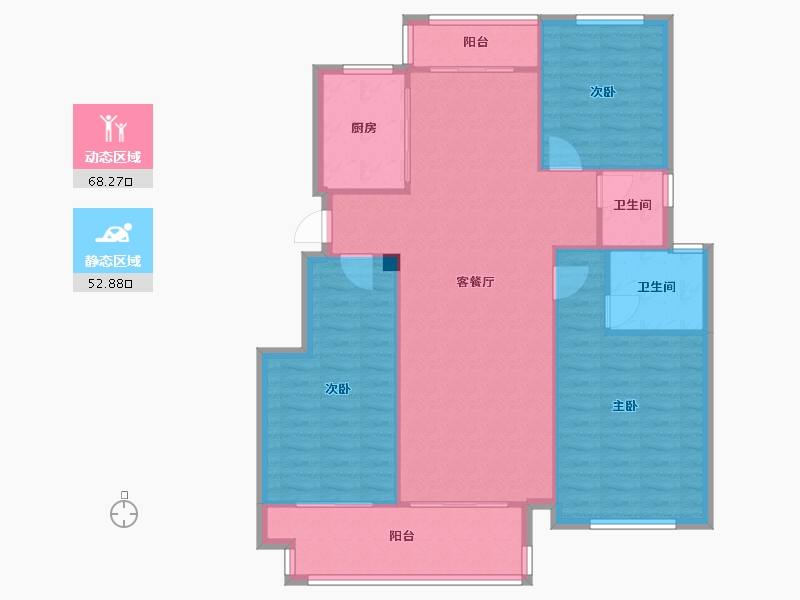 浙江省-嘉兴市-康来登花园-119.30-户型库-动静分区