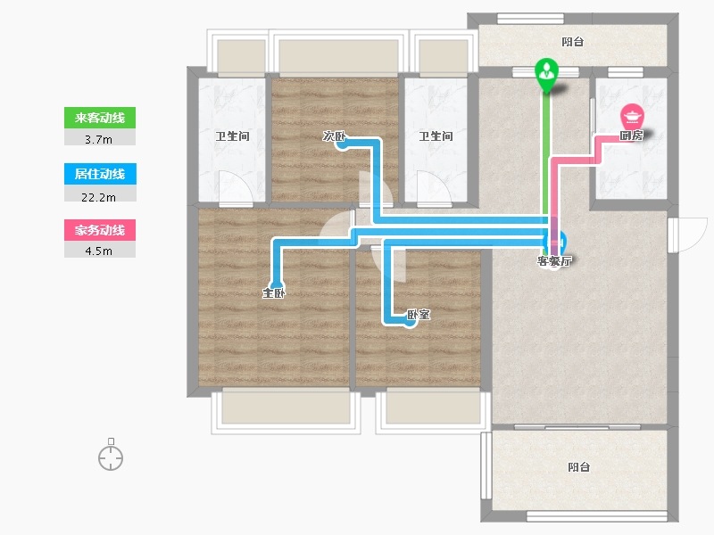 云南省-丽江市-实验小区-88.17-户型库-动静线