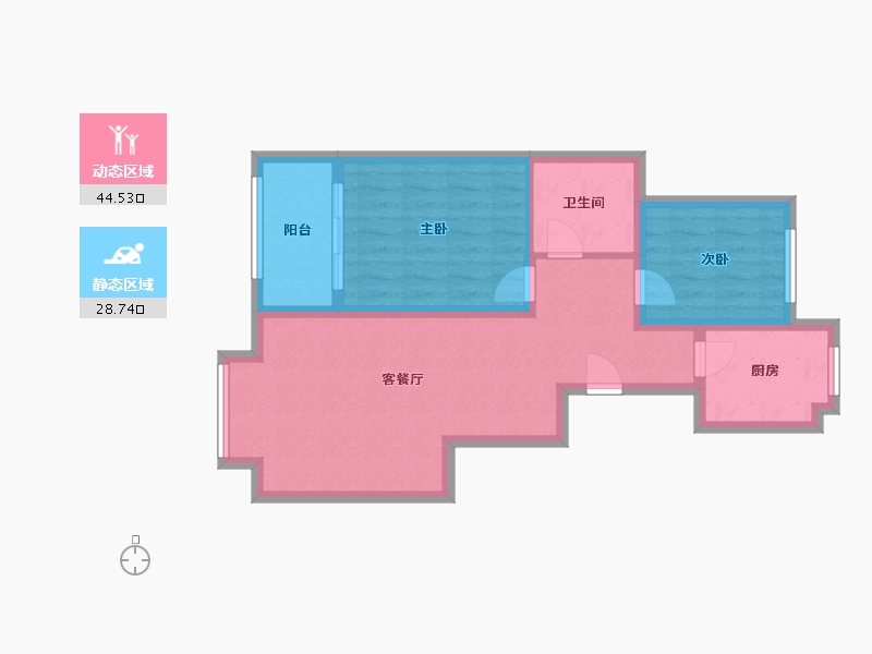 山东省-济宁市-德源社区-65.00-户型库-动静分区