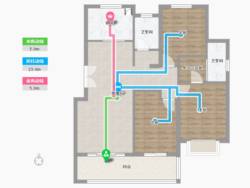 陕西省-榆林市-钰城印象-101.65-户型库-动静线