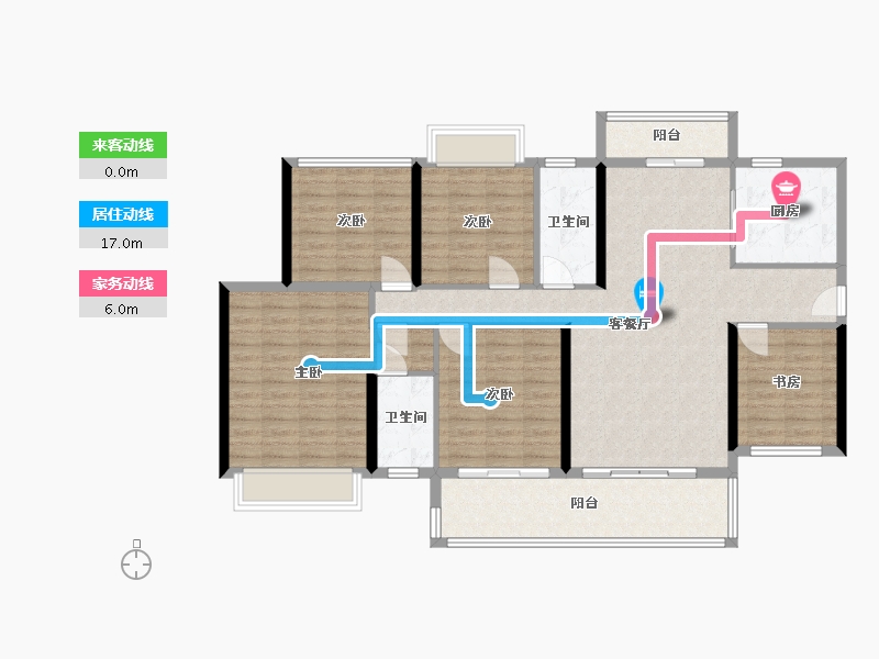 广西壮族自治区-北海市-玫瑰城央府-142.00-户型库-动静线