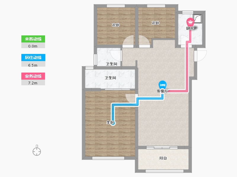 湖北省-武汉市-正荣紫阙台-98.00-户型库-动静线