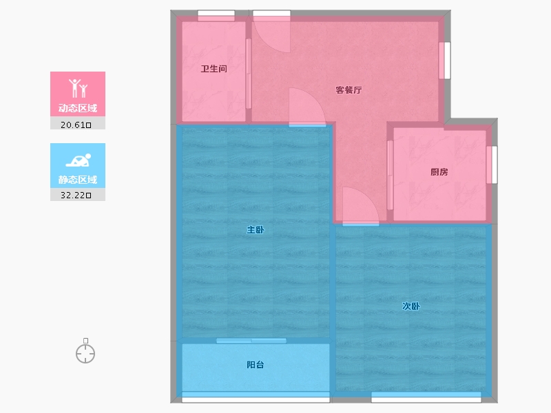 上海-上海市-市光四村-45.00-户型库-动静分区