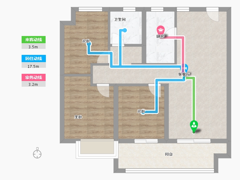 江西省-南昌市-联发万科海上明月建设中区-67.44-户型库-动静线