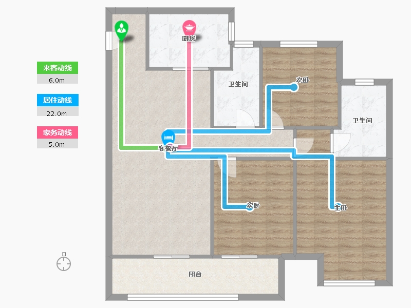 河南省-郑州市-招商公园与湖-102.00-户型库-动静线