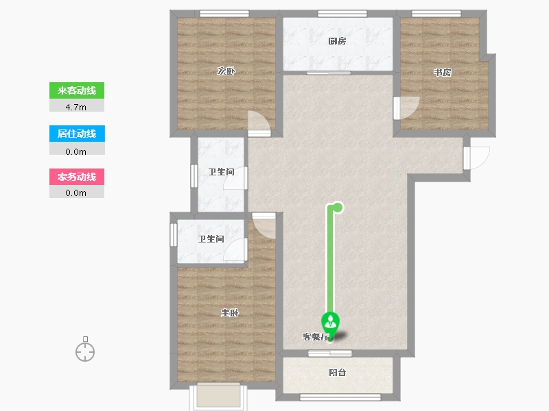 河北省-保定市-永泰家园-95.86-户型库-动静线