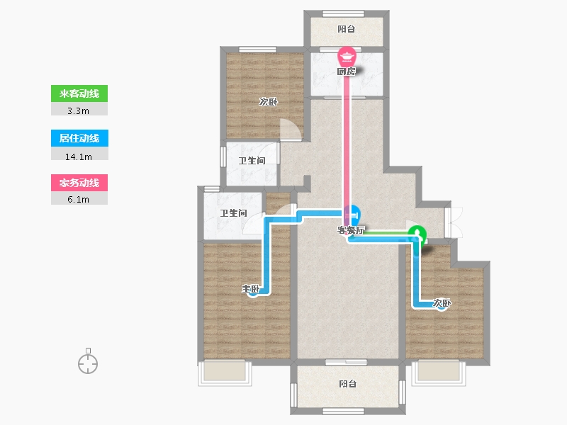 江苏省-连云港市-云台山第-110.00-户型库-动静线