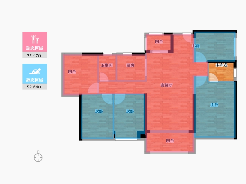 广东省-梅州市-大埔奥园-119.88-户型库-动静分区