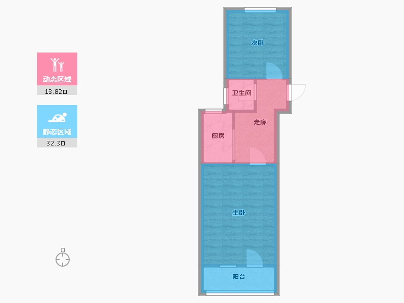 上海-上海市-殷行一村-40.40-户型库-动静分区