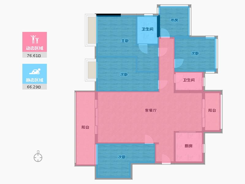 广西壮族自治区-南宁市-香山尊府-142.00-户型库-动静分区