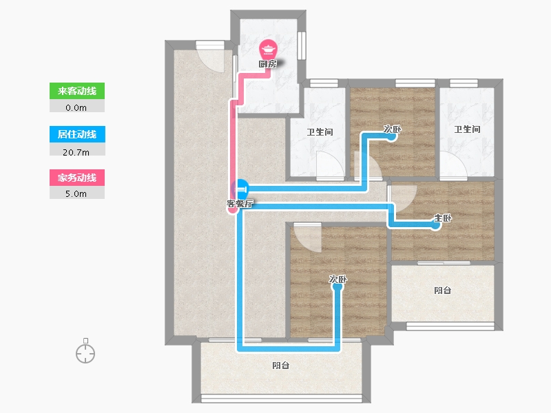 福建省-漳州市-建发和著-83.00-户型库-动静线