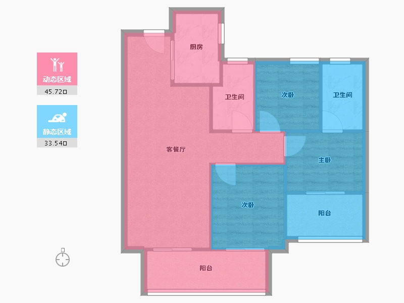 福建省-漳州市-建发和著-83.00-户型库-动静分区