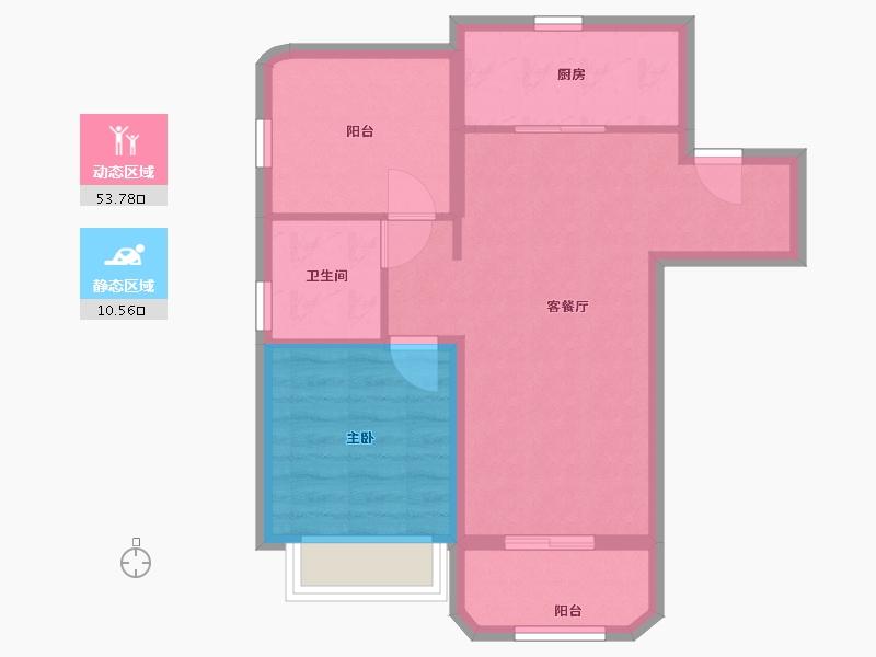 广东省-珠海市-格力海岸-55.00-户型库-动静分区