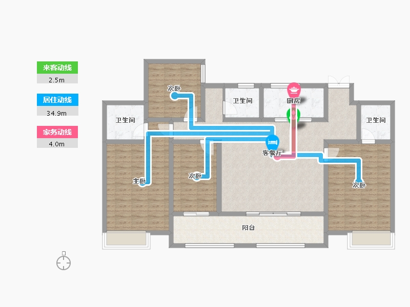 河南省-安阳市-帝湖森林公园-180.00-户型库-动静线