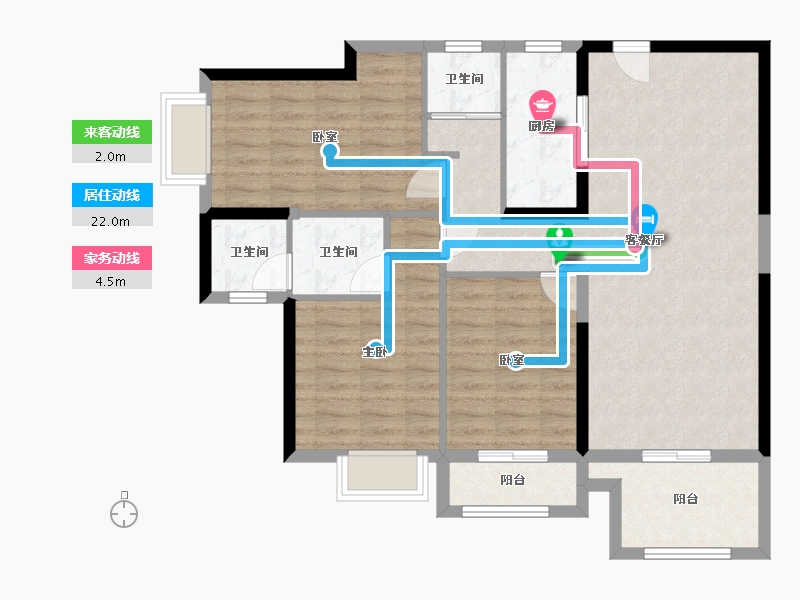 湖北省-黄石市-金典锦寓-108.00-户型库-动静线