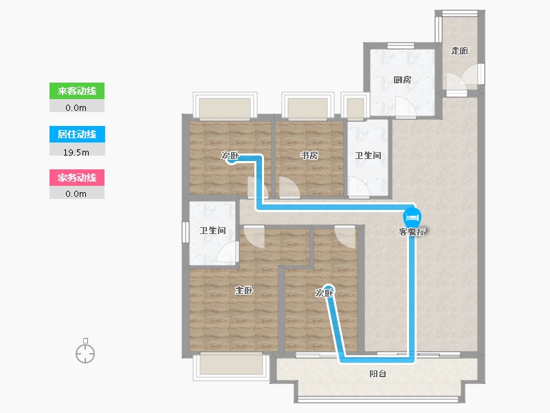 云南省-昭通市-乌蒙水乡-119.00-户型库-动静线