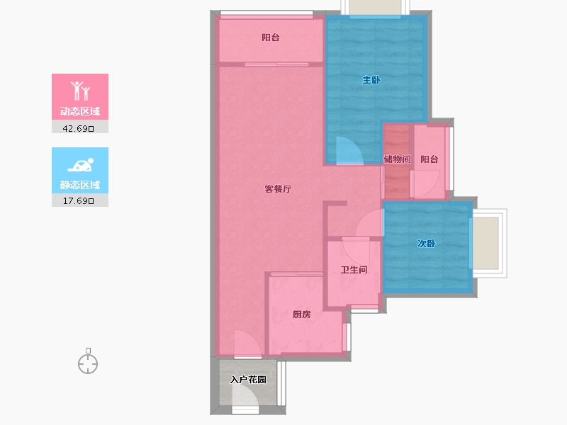 广东省-广州市-品秀星图-69.00-户型库-动静分区