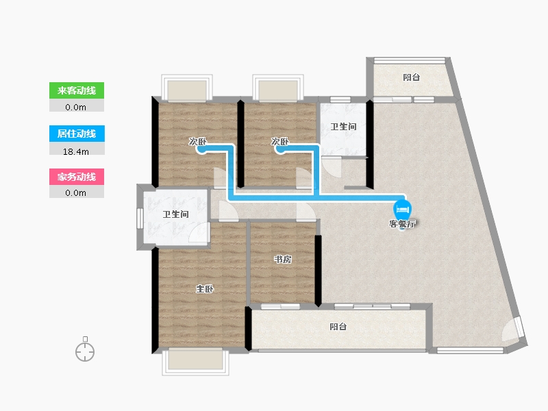 广西壮族自治区-桂林市-府悦世家-110.00-户型库-动静线