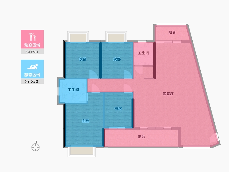 广西壮族自治区-桂林市-府悦世家-110.00-户型库-动静分区