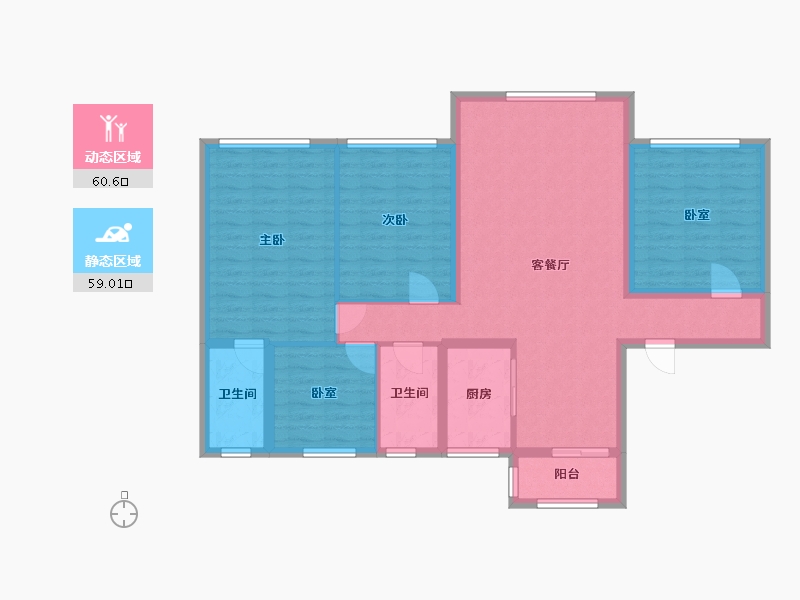 河南省-周口市-碧桂园天玺湾-113.99-户型库-动静分区