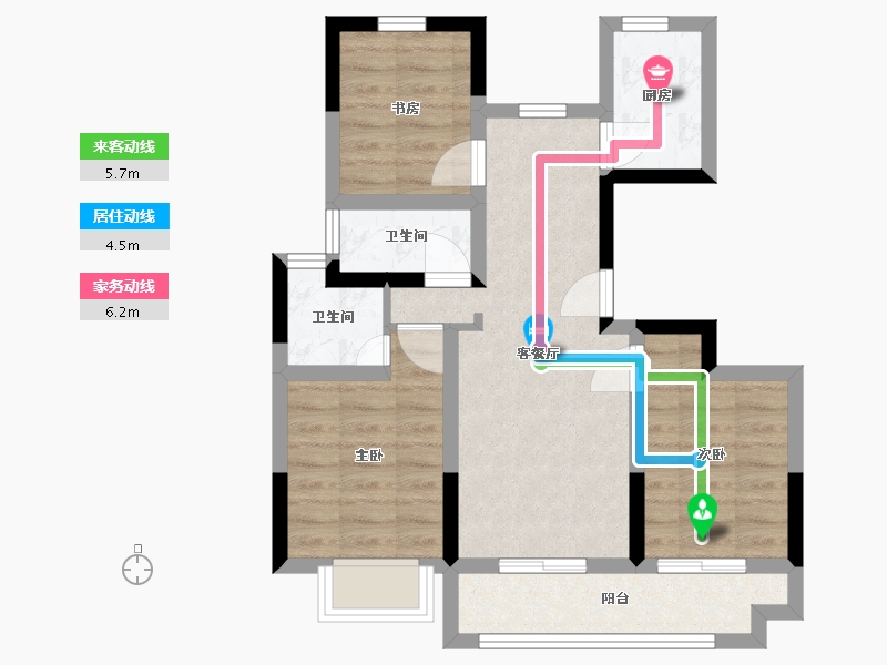 江苏省-扬州市-万丰文博苑-96.20-户型库-动静线