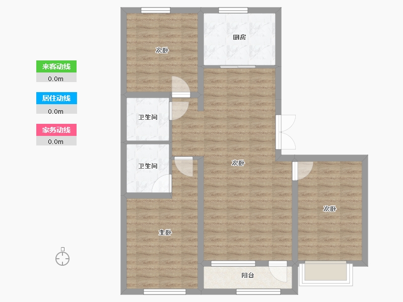 山西省-朔州市-景秀文博苑-100.00-户型库-动静线