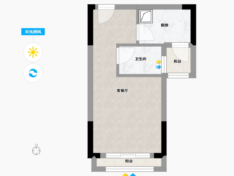 海南省-海口市-龙华区东和花园-三期-38.00-户型库-采光通风