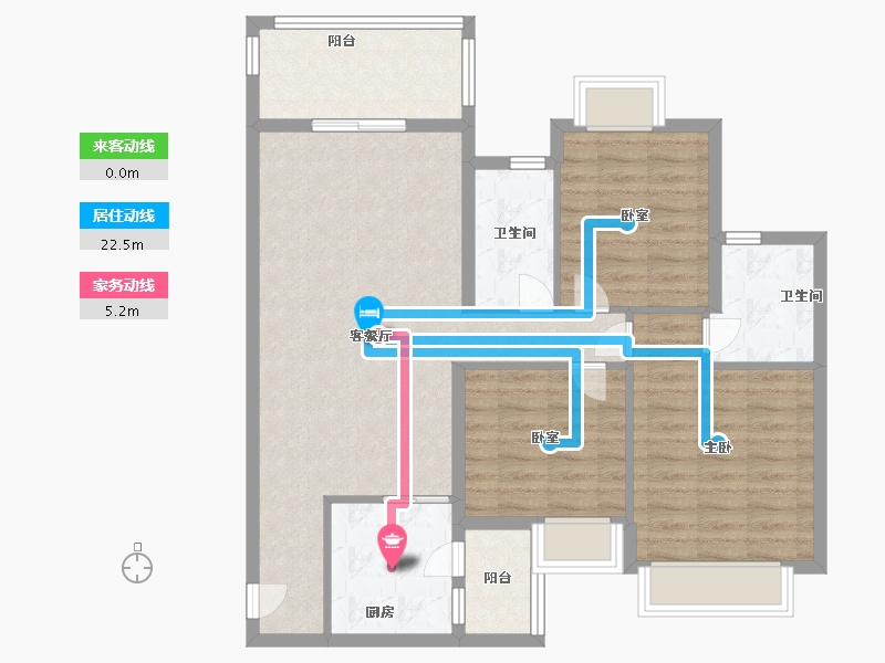 广西壮族自治区-百色市-恒大悦澜湾-92.00-户型库-动静线