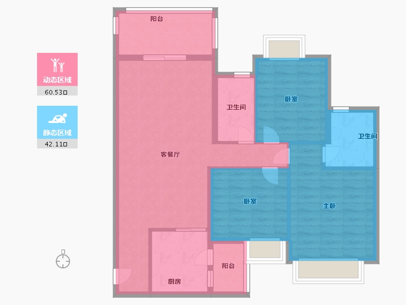 广西壮族自治区-百色市-恒大悦澜湾-92.00-户型库-动静分区