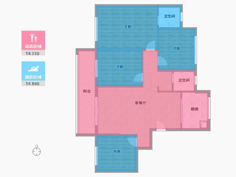 安徽省-宣城市-广宁望府-97.00-户型库-动静分区