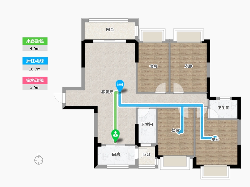 广西壮族自治区-南宁市-吉祥华府-110.00-户型库-动静线