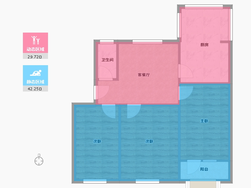 河北省-石家庄市-恒州小区-81.00-户型库-动静分区