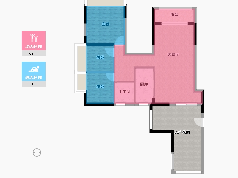 广东省-中山市-上品花园-80.33-户型库-动静分区