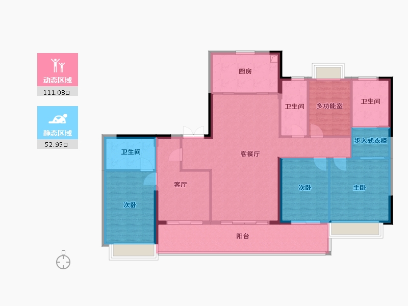 广东省-广州市-越秀明珠天悦江湾-150.00-户型库-动静分区