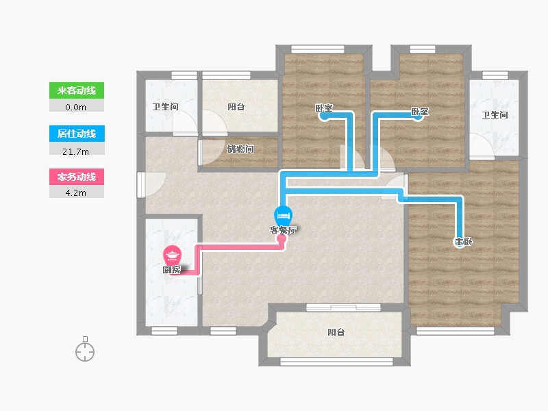 广东省-广州市-品秀星图-84.00-户型库-动静线