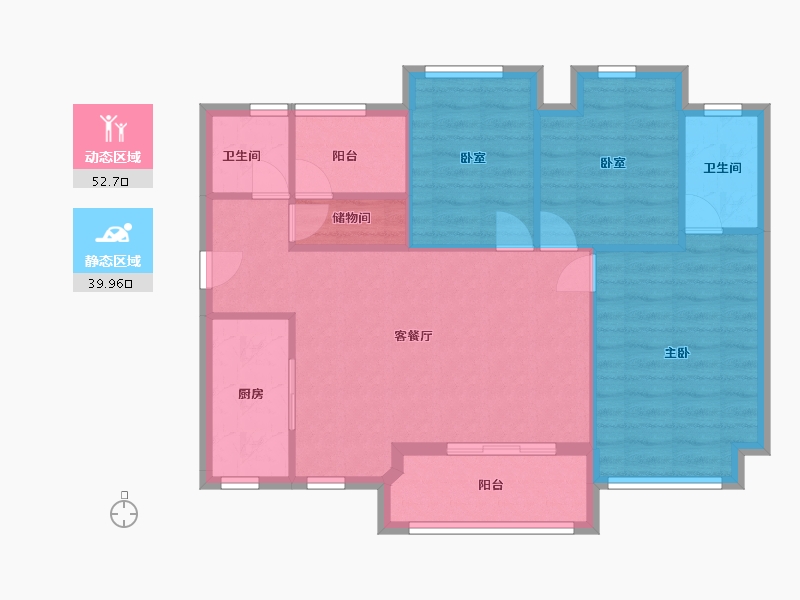 广东省-广州市-品秀星图-84.00-户型库-动静分区