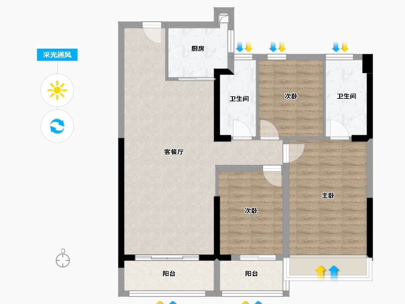 湖北省-恩施土家族苗族自治州-清江山水-115.00-户型库-采光通风