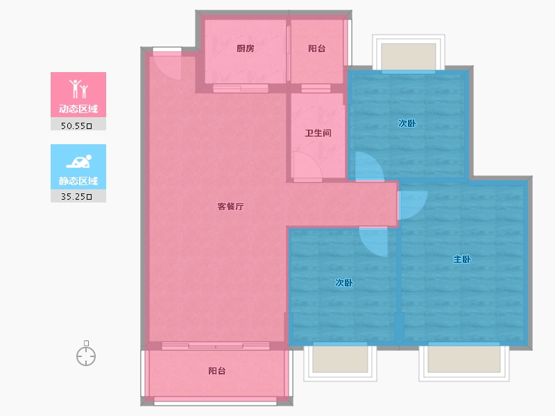 广东省-湛江市-悦福名府-90.00-户型库-动静分区