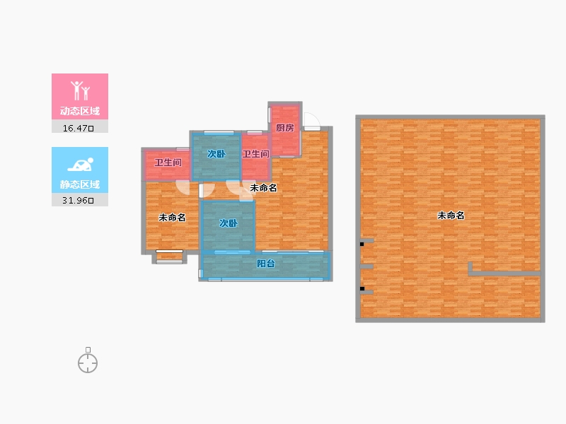 江苏省-南通市-美的·云筑-129.38-户型库-动静分区