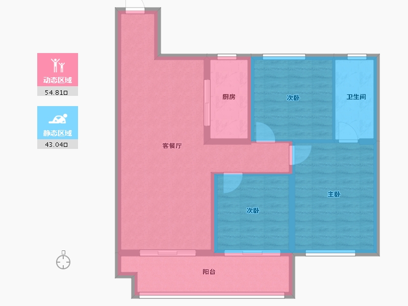 山东省-菏泽市-明泰第一城-88.00-户型库-动静分区