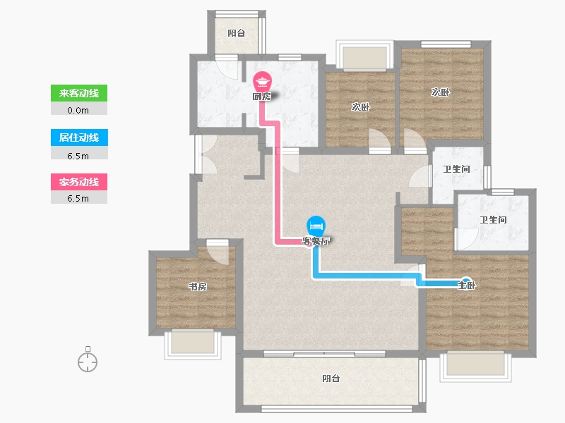 四川省-成都市-首钢璟辰里-120.00-户型库-动静线