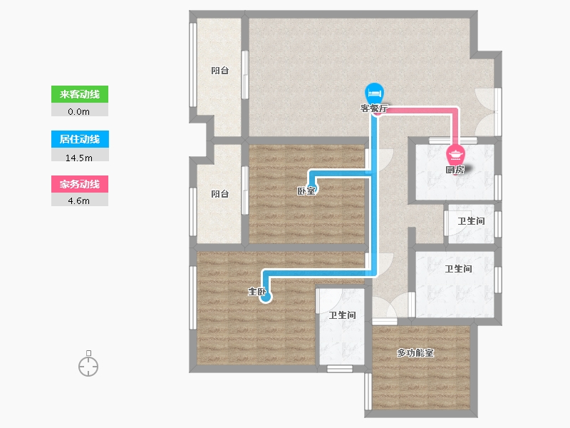 湖南省-长沙市-正荣财富中心-110.00-户型库-动静线