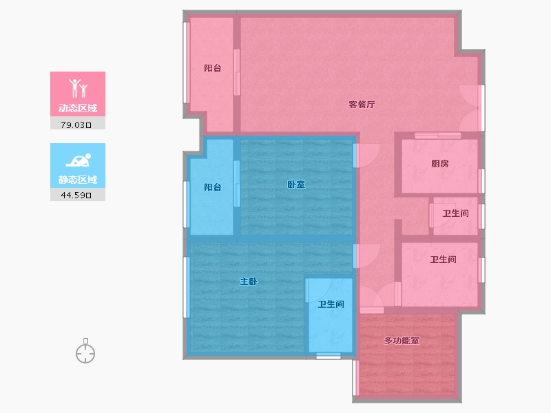 湖南省-长沙市-正荣财富中心-110.00-户型库-动静分区