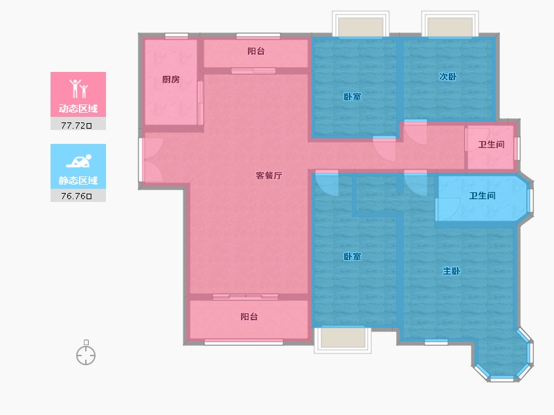 陕西省-渭南市-海兴国际-138.00-户型库-动静分区