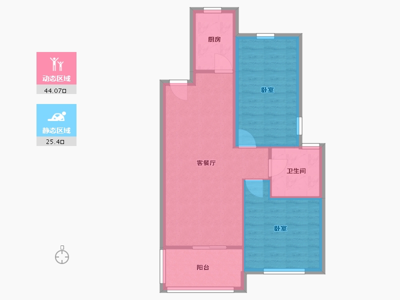 河南省-郑州市-民安尚郡-62.40-户型库-动静分区