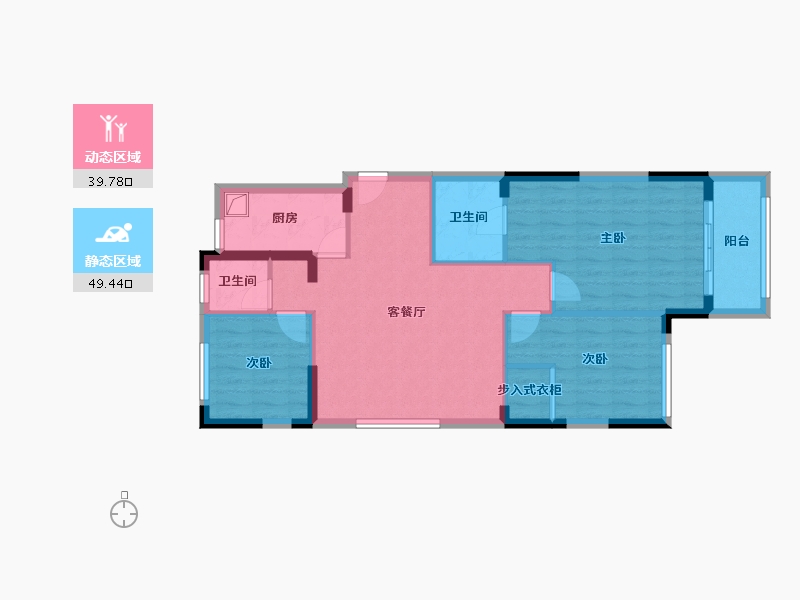 福建省-福州市-融侨则徐道壹号-80.00-户型库-动静分区