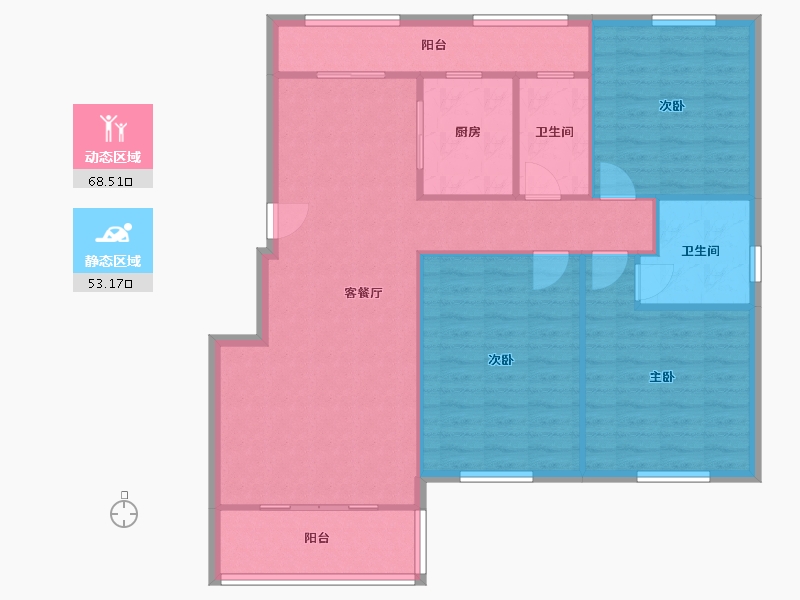 江苏省-无锡市-江南华府-112.00-户型库-动静分区