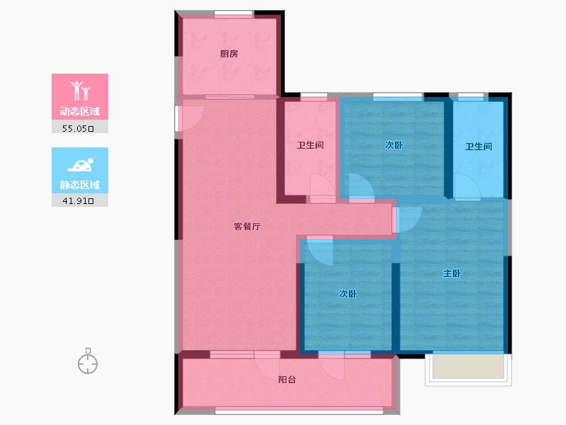 河北省-邢台市-保利云上-97.00-户型库-动静分区