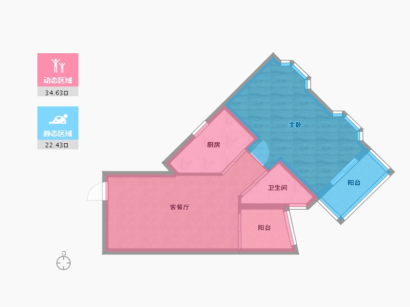 北京-北京市-五棵松路26号院-55.00-户型库-动静分区